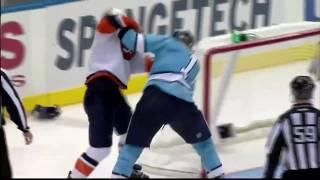 Jordan Staal vs Nate Thompson Nov 27, 2009