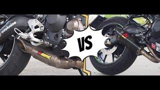 MT09 FZ09 | AKRAPOVIC Exhaust no DB killer | carbon vs titanium