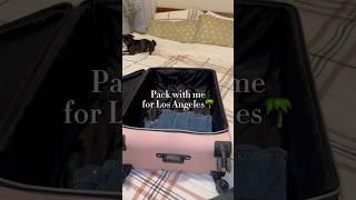 Pack with me for LA️ #packwithme #packing #travelessentials #travel #travelorganizer #traveling