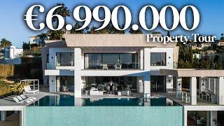 Inside €6.990.000 New Modern Hilltop Mega Mansion in Marbella, Spain | Drumelia Property Tour