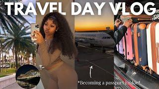 TRAVEL DAY VLOG: carnival cruise trip to the Bahamas| flight, preparation, dinner, ship + more 