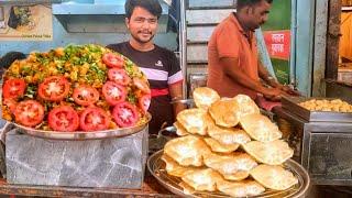 Marhaba Special Puri Bhaji in Mumbai l Only 40/Rs l #streetfood #food #trending #indianstreetfood