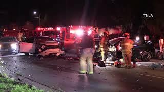 3 Vehicle Traffic Collision - Studio City