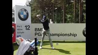 Thomas Pieters Driver Golf Swing (face-on view) - BMW PGA Championship, May 2015.