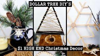 $1 HIGH END DOLLAR TREE CHRISTMAS DIY'S  | Scandinavian Christmas Inspired | Home Decor Ideas