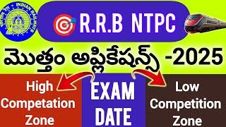 ||RRB NTPC Exam Dates 2025||Safe & Danger Zones||Total Fill Up Forms,Safe Marks||