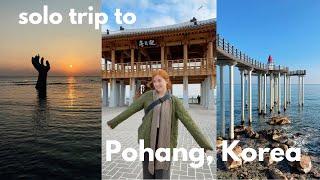 my solo trip to Pohang, Korea | sunrise at homigot, street food, rainy cafe | outside seoul VLOG