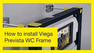 How to install Viega Prevista WC Frame | Wall Mounted WC Frame