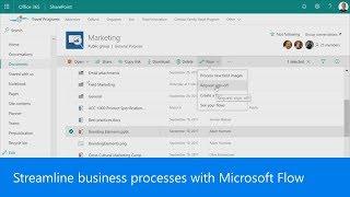 Streamline business processes with Microsoft Flow