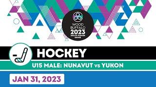 2023 AWG U15 Male Hockey  Nunavut v Yukon [Jan 31, 2023]