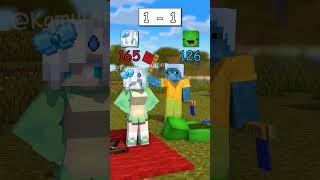 HELP JJ win the Trident Throw - MAIZEN Minecraft Animation #shorts