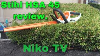 Stihl HSA 45 review / Vorstellung! - Taugt die Akku Heckenschere was?? | Niko TV