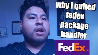 why I quited fedex package handler #fedex#sad