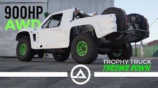 900HP AWD Trophy Truck throws down