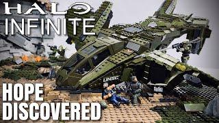 Halo infinite - Hope Discovered Diorama showcasing the Halo Infinite Mega Construx line.