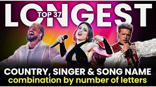 Top 37: Longest country, singer, and song name combinations by number of letters - Eurovision 2024