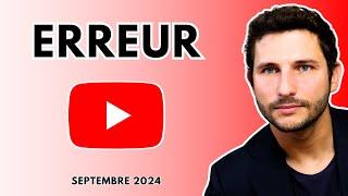 Update de Chaine : je vais bien mais j'ai fait une erreur (Septembre 2024)