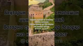 Беҳтарин инсонҳо аз амалашон шинохта мешаванд #tajik #tajikistan #насихат #таджикистан #пандуандарз