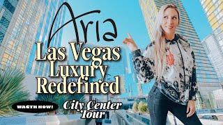 Aria Las Vegas | What is the City Center? DETAILED Walkthrough Tour Vdara, Crystals, Waldorf Astoria