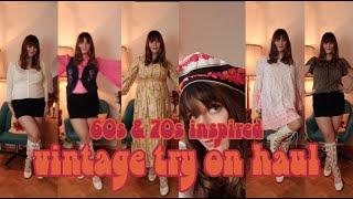 Vintage Try On Thrift Haul & Mail Opening I 60s & 70s clothes, home wear & accessories