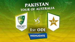 Highlights: 1st ODI, Australia vs Pakistan | 1st ODIl, AUS VS PAK