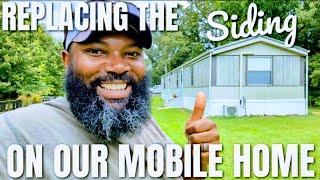 This Place Is About To Look "Completely" Different!! | Installing LP Smart Siding On Our Mobile Home