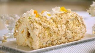 Lemon & Pistachio Meringue Roulade recipe - Mary Berry's Easter Feast: Episode 2 - BBC