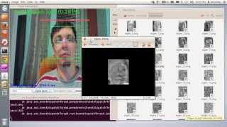 Face recognition OpenCV-JavaCV. Training and recognation process.