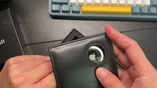 Unboxing Swallowmall Bifold Genuine Leather Mens Wallet for AirTag and RFID Blocking