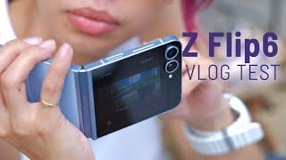 Samsung  Z Flip 6 CAMERA vlog test!