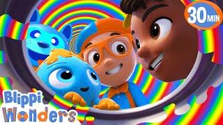 Blippi & Meekah's Rainbow Paint Adventure! | Blippi Wonders Educational Videos for Kids