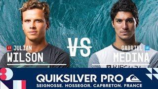 Gabriel Medina vs. Julian Wilson - Semifinals, Heat 2 - Quiksilver Pro France 2018