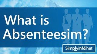 What is Absenteeism | What is Absent | What is Absence | HRM Terms || SimplyInfo.net