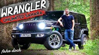 JEEP WRANGLER UNLIMITED SAHARA 2.2 CRD 2019 | Review und fahrbericht | Fahr doch