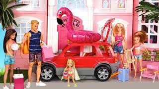 Barbie Sisters Pack for Beach Day Road Trip