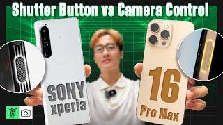 So NÚT CHỤP HÌNH iPhone 16 Pro Max và Sony Xperia 1 IV: Cái nào tiện hơn?