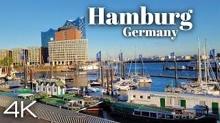 Hamburg, Germany - Summer Walking Tours 2024 -4K UHD