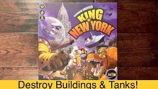 Rampaging through NYC! King of New York Board Game (2017) Unboxing +How to Play with Gameplay