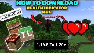 How To Download Player health indicator Mod For Minecraft 1.16.5 To 1.20+ Version