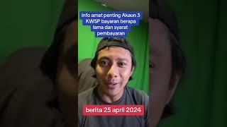 Info penting tempoh pembayaran AKAUN 3 ke bank pencarum? | Saje Sembang