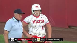 2024 WIAA State Softball Championship Division 1 Milton vs Kenosha Bradford