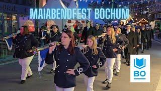 Bochum Maiabendfest [4k] Festumzug zum Boulevard mit großem Zapfenstreich April 2024