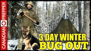 3 Day Winter Camp Out w/ Woodstove Hot Tent