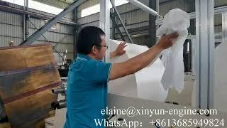 How to operate 4 lines automatic facial tissue making machine