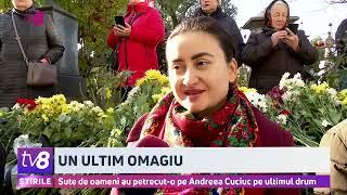 Sute de oameni au petrecut-o pe Andreea Cuciuc pe ultimul drum