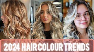 New hair colour trends  2024 with highlights| Blonde Highlights  for fall |#2024hair #stylesforall