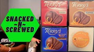 Snacked -N- Screwed - Terry's Chocolate Oranges in four flavors!  White, Dark, Milk & Milk w/ Toffee