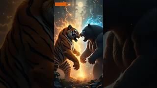 Tiger Vs Bear Unleashed: The Ultimate AI Hybrid Clash Begins! ️ #hkdigitaldreams  #trendingnow