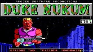 Duke Nukem: Episode 2 - Mission: Moonbase gameplay (PC Game, 1991)