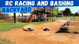 Epic Backyard RC Car Track | Traxxas Maxx and ERevo Racing and Bashing | WRB Racing